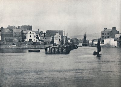 Castletown - Z molo, przedstawiający zamek Rushen, 1895 autorstwa Unbekannt