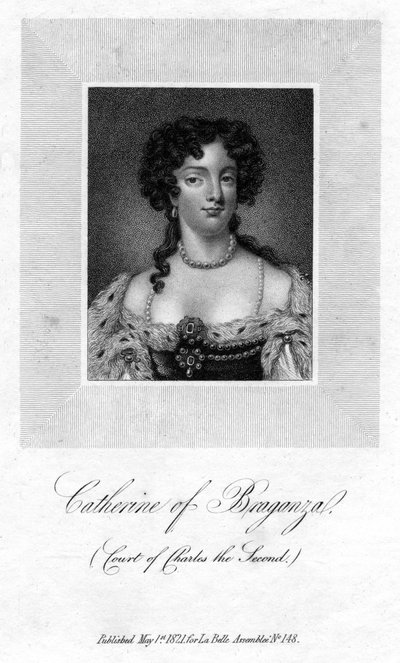 Katarzyna z Braganzy, królowa małżonka króla Anglii Karola II, 1821 r autorstwa Unbekannt