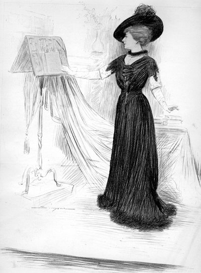 Cecile Sorel, francuska aktorka, 1909 autorstwa Unbekannt