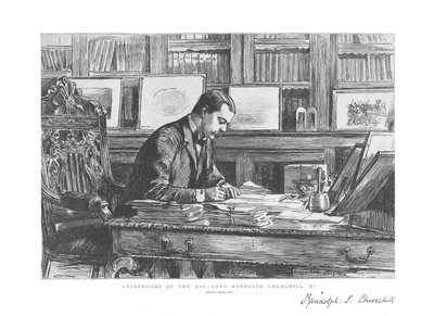 Gwiazdy Dnia — Lord Randolph Churchill, MP, 1885 autorstwa Unbekannt