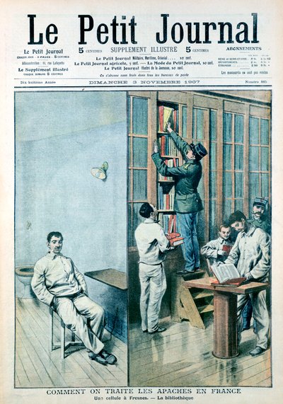 Cela i biblioteka w więzieniu we Fresnes, 1907 autorstwa Unbekannt
