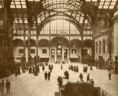 Central Hall, Pennsylvania Station, New York Pennsylvania Railroad Company, 1930. autorstwa Unbekannt