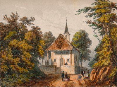 Chapelle de Guillaume-Tell, Küssnacht, połowa XIX wieku. autorstwa Unbekannt