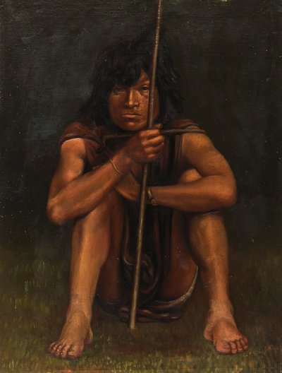 Indianin Chapo, ca. 1890-1892. autorstwa Unbekannt
