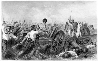 Szarża górali przed Cawnpore, pod dowództwem generała Havelocka, 1857, c1860 autorstwa Unbekannt