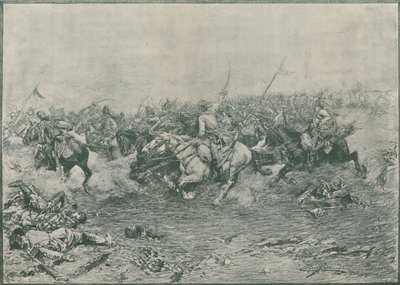 Szarża XII Huzarów w bitwie pod Marengo, 1800, 1896. autorstwa Unbekannt