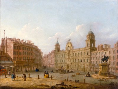 „Charing Cross i Northumberland House”, koniec XVIII wieku autorstwa Unbekannt