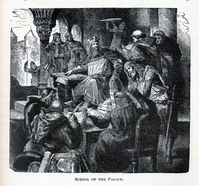 Pałacowa Szkoła Karola Wielkiego, 1882 r. autorstwa Unbekannt