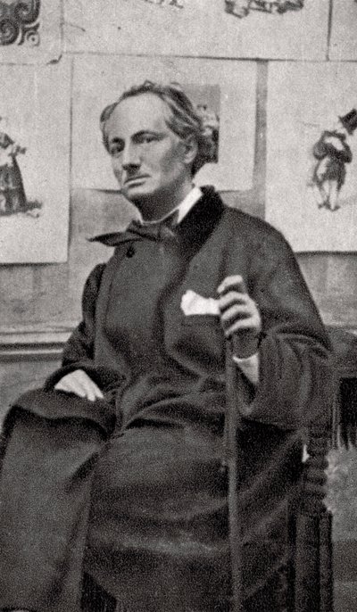 Charles Baudelaire, francuski poeta i krytyk sztuki, 1857 autorstwa Unbekannt
