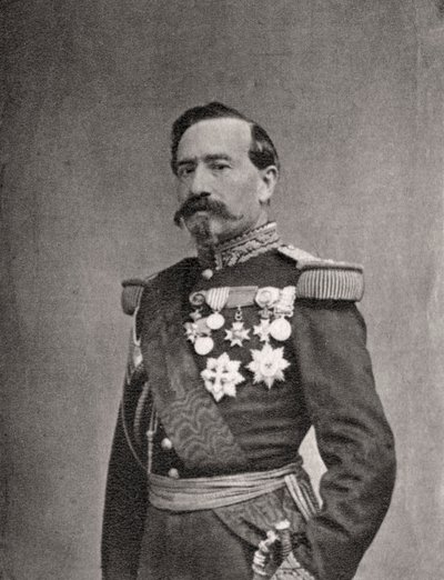 Charles Denis Bourbaki, francuski żołnierz i generał, 1868 autorstwa Unbekannt