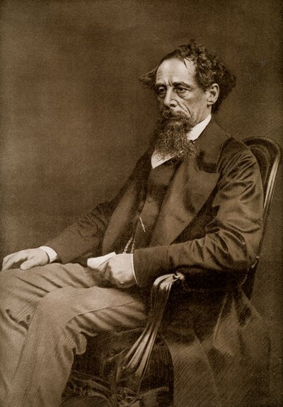 Charles Dickens, XIX-wieczny angielski autor, 1910 autorstwa Unbekannt