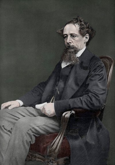 Charles Dickens, XIX-wieczny angielski autor, 1910 autorstwa Unbekannt
