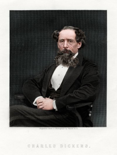 Charles Dickens, angielski powieściopisarz i dziennikarz, 1876. autorstwa Unbekannt