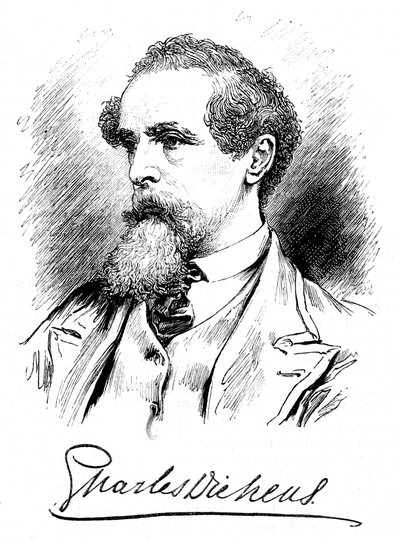 Charles Dickens, angielski powieściopisarz i dziennikarz, ok. 1860 autorstwa Unbekannt