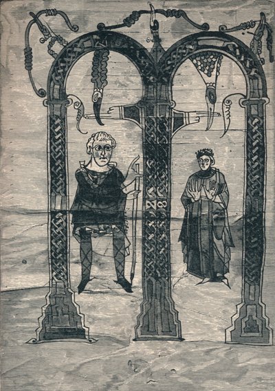 Karol Wielki i jego żona, według najwcześniejszego portretu, c775, 1907 autorstwa Unbekannt