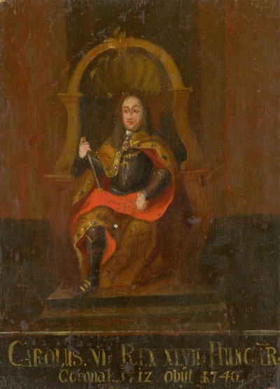 Karol VI 1685-1740, król Węgier i Chorwacji, I poł. XVIII w. autorstwa Unbekannt