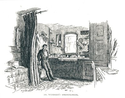 Szatnia Charlesa Wyndhama z widokiem na Piccadilly w teatrze Criterion, 1891 autorstwa Unbekannt