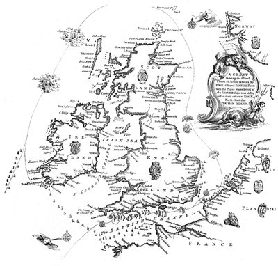 Wykres kursu hiszpańskiej Armady, 1588 1893 autorstwa Unbekannt