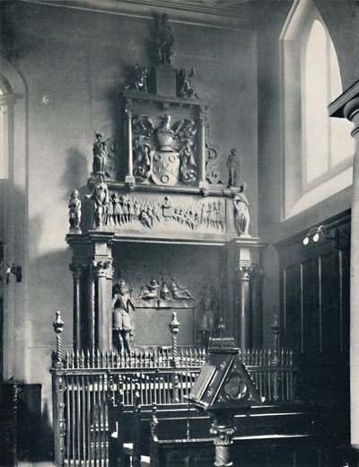 Kartuzja. Pomnik Thomasa Suttona w kaplicy, 1925 autorstwa Unbekannt