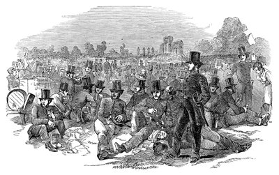 Agitacja czartystów, siły policyjne na polach Bonners, 1848, 1900 autorstwa Unbekannt