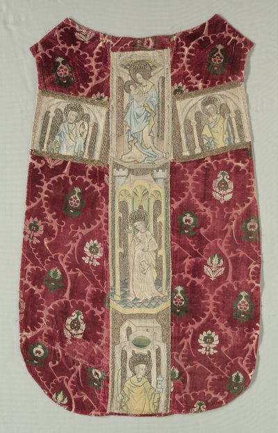 Ornat z tyłu z haftowaną opaską Orphrey, 1415-1425. autorstwa Unbekannt