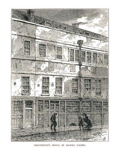 Chattertons House przy Brooke Street, 1878 autorstwa Unbekannt