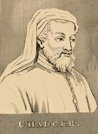 Chaucer, 1343-1400, 1830. autorstwa Unbekannt