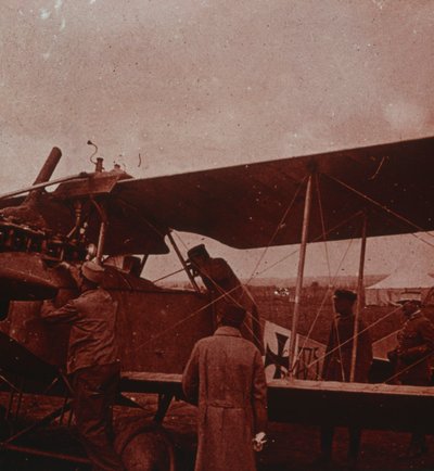 Sprawdzenie samolotu z pilotem, 1916 autorstwa Unbekannt