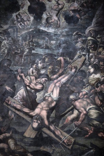 Chiesa della Grazia, Galatina, Apulia Obraz przedstawiający ukrzyżowanie św. Piotra, Galatina, Włochy autorstwa Unbekannt