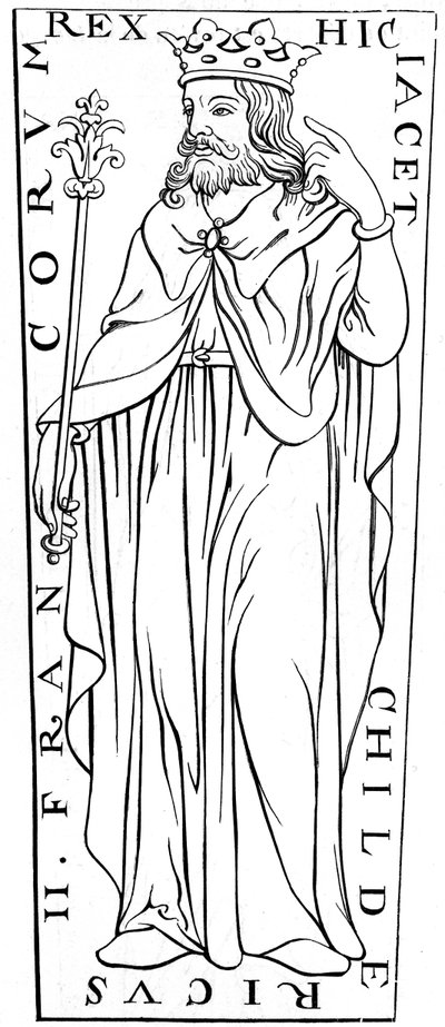 Childeryk II c653-675, XII wiek 1849 autorstwa Unbekannt