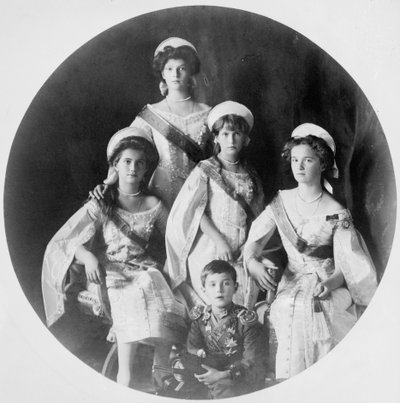 Dzieci cara Mikołaja II z Rosji, c1910-c1914 autorstwa Unbekannt