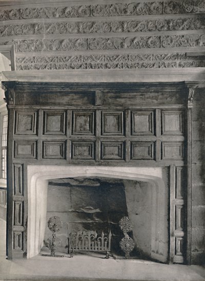 Kominek w jadalni, Haddon Hall, Derbyshire, 1927 autorstwa Unbekannt