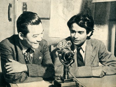 Chiny spotykają Cejlon w Londynie - Hsiao Chien i J.M. Tambimuttu, 1942 autorstwa Unbekannt