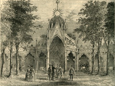 Pawilon Chiński w Ogrodach Vauxhall, ok. 1878 r. autorstwa Unbekannt