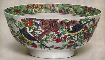 Miska z chińskiej porcelany. Rodzina Verte. Okres Kang Hsi, 1662-1722, 1928. autorstwa Unbekannt