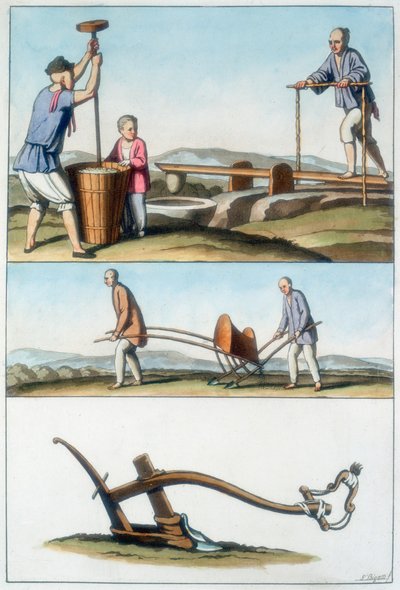 Chińskie rolnictwo, 1825-1835 autorstwa Unbekannt