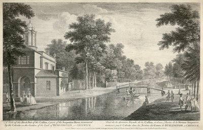 Chiswick House, Hounslow, Londyn, 1750 autorstwa Unbekannt