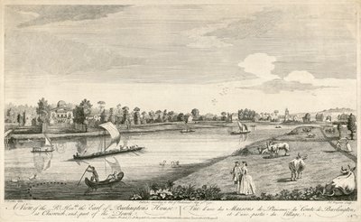 Chiswick House, Londyn, 1750 autorstwa Unbekannt