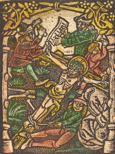 Chrystus przybity do krzyża, czwarta ćw. XV w. autorstwa Unbekannt