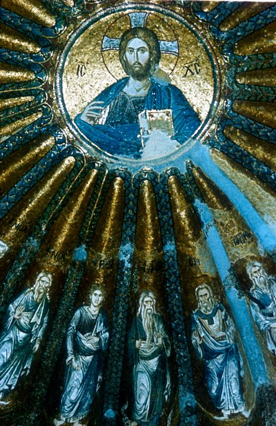 Chrystus Pantokrator, c1310-c1320 autorstwa Unbekannt
