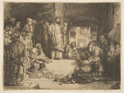 Chrystus nauczający La Petite Tombe copy.n.d. autorstwa Unbekannt