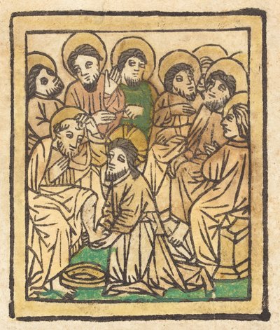 Chrystus obmywający stopy apostołom, ok. 1930 r. 1490. autorstwa Unbekannt