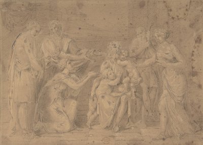 Chrystus i dzieci, XVII wiek. autorstwa Unbekannt
