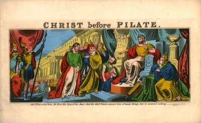 Chrystus przed Piłatem. autorstwa Unbekannt