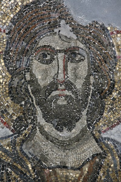 Mozaika Chrystus w kaplicy Golgoty w kościele Grobu Świętego, Jerozolima, Izrael autorstwa Unbekannt