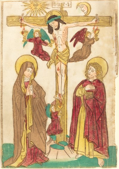 Chrystus na krzyżu z aniołami, 14601465. autorstwa Unbekannt