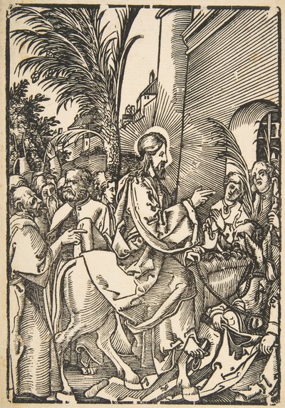 Wjazd Chrystusa do Jerozolimy, z The Small Passion copy.n.d. autorstwa Unbekannt