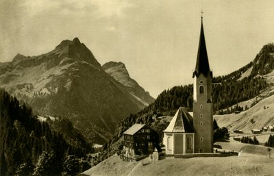 Kościół w Schröcken, Bregenzerwald, Austria, c1935. autorstwa Unbekannt