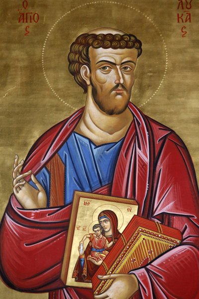 Kościół Archanioła św. Michała Trypiotisa. Ikona św. Łukasza, 20150507, Nikozja, Cypr autorstwa Unbekannt