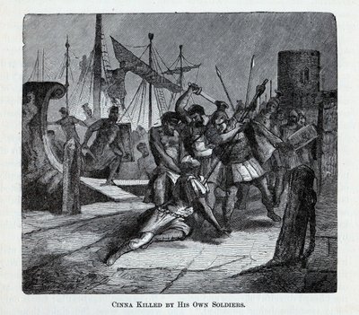 Cinna zabity przez własnych żołnierzy, 1882 autorstwa Unbekannt